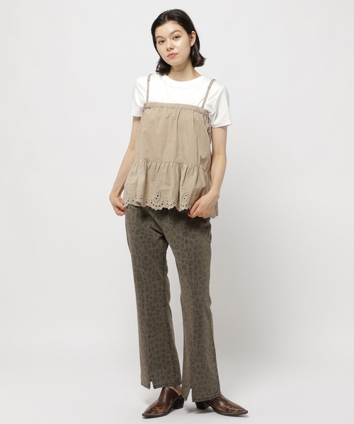 niko and...（ニコアンド）の「2WAY刺繍キャミミニスカート（スカート・レディース・ブラウン/ライトグレー/ブラック・FREE）」の9枚目の写真