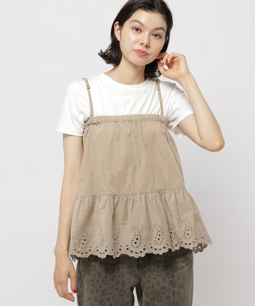 niko and...（ニコアンド）の「2WAY刺繍キャミミニスカート（スカート・レディース・ブラウン/ライトグレー/ブラック・FREE）」の11枚目の写真