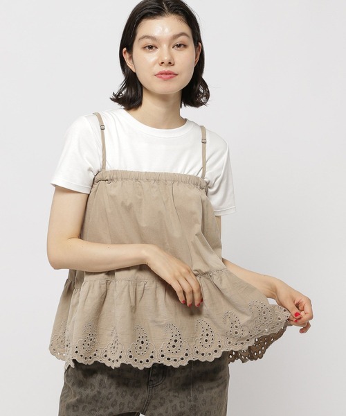 niko and...（ニコアンド）の「2WAY刺繍キャミミニスカート（スカート・レディース・ブラウン/ライトグレー/ブラック・FREE）」の12枚目の写真