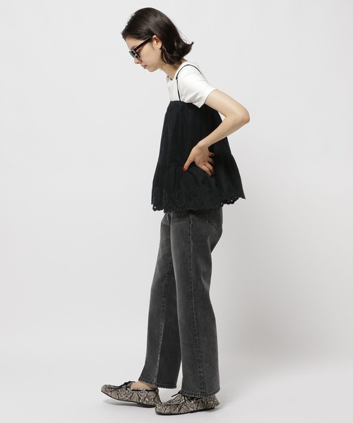 niko and...（ニコアンド）の「2WAY刺繍キャミミニスカート（スカート・レディース・ブラウン/ライトグレー/ブラック・FREE）」の14枚目の写真