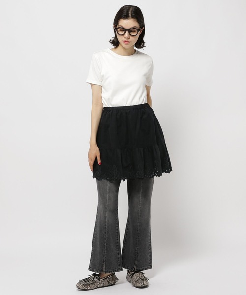 niko and...（ニコアンド）の「2WAY刺繍キャミミニスカート（スカート・レディース・ブラウン/ライトグレー/ブラック・FREE）」の15枚目の写真