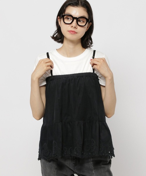 niko and...（ニコアンド）の「2WAY刺繍キャミミニスカート（スカート・レディース・ブラウン/ライトグレー/ブラック・FREE）」の16枚目の写真