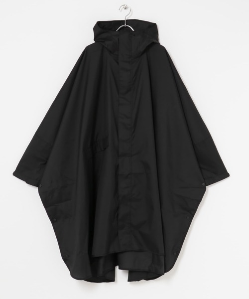 SMELLY（スメリー）の「w.p.c　ユニセックス ウォーターリペレントポンチョ（ポンチョ・レディース・ベージュ/ブラック・ONE）」の8枚目の写真