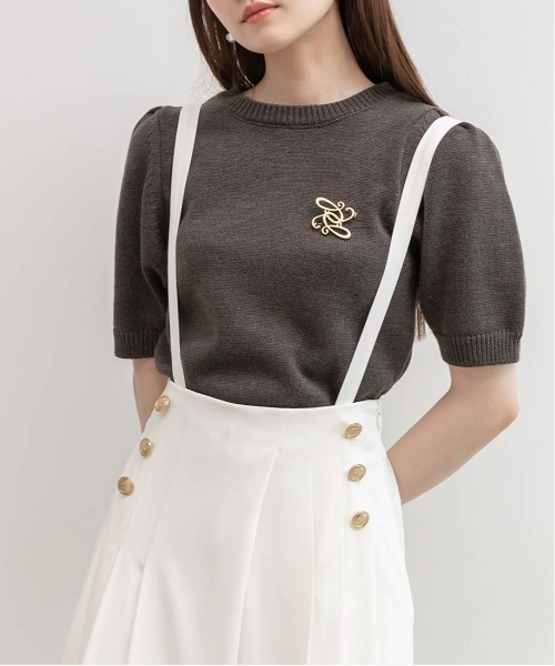 RANDA（ランダ）の「2WAY サロペットマリンパンツ（その他パンツ・レディース・グレー・1/0）」の6枚目の写真