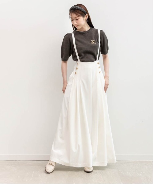 RANDA（ランダ）の「2WAY サロペットマリンパンツ（その他パンツ・レディース・グレー・1/0）」の8枚目の写真