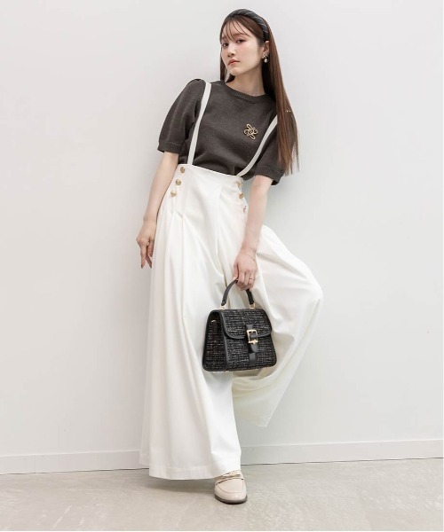 RANDA（ランダ）の「2WAY サロペットマリンパンツ（その他パンツ・レディース・グレー・1/0）」の10枚目の写真