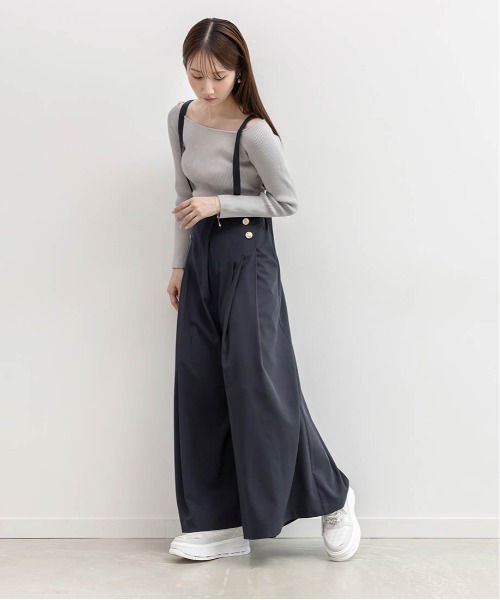 RANDA（ランダ）の「2WAY サロペットマリンパンツ（その他パンツ・レディース・グレー・1/0）」の18枚目の写真