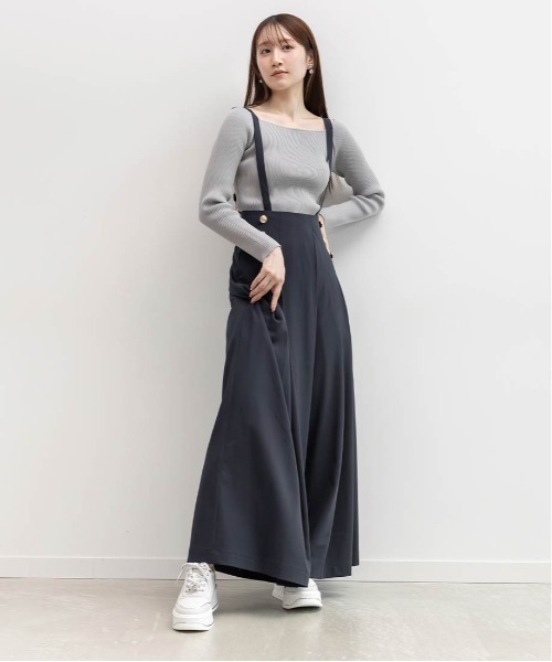 RANDA（ランダ）の「2WAY サロペットマリンパンツ（その他パンツ・レディース・グレー・1/0）」の19枚目の写真