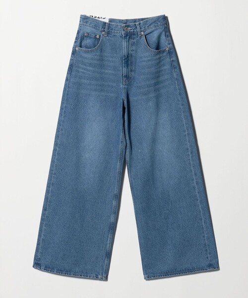 CITEN（シテン）の「＜CITEN＞エッセンシャルバギーデニム（デニムパンツ・レディース・ブラック/ライトブルー・L/S/M）」の7枚目の写真