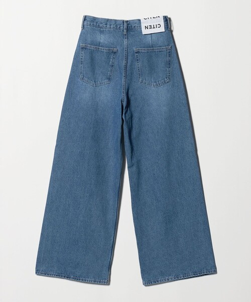 CITEN（シテン）の「＜CITEN＞エッセンシャルバギーデニム（デニムパンツ・レディース・ブラック/ライトブルー・L/S/M）」の8枚目の写真