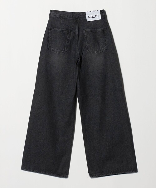 CITEN（シテン）の「＜CITEN＞エッセンシャルバギーデニム（デニムパンツ・レディース・ブラック/ライトブルー・L/S/M）」の19枚目の写真