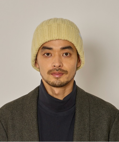 arth（アース）の「arth  Cashmere Hvy Rib Watch / アース（ニットキャップ/ビーニー・メンズ・ブラック/イエロー/ベージュ・57~59cm）」の13枚目の写真