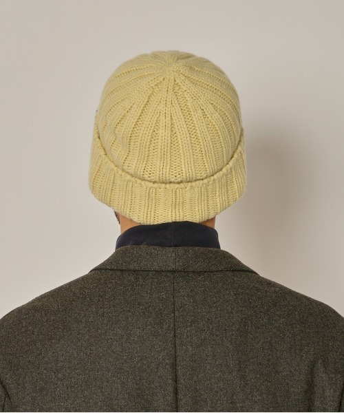 arth（アース）の「arth  Cashmere Hvy Rib Watch / アース（ニットキャップ/ビーニー・メンズ・ブラック/イエロー/ベージュ・57~59cm）」の15枚目の写真