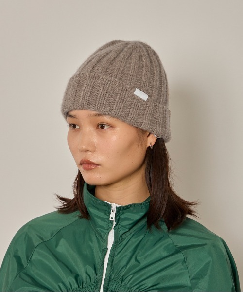 arth（アース）の「arth  Cashmere Hvy Rib Watch / アース（ニットキャップ/ビーニー・メンズ・ブラック/イエロー/ベージュ・57~59cm）」の8枚目の写真