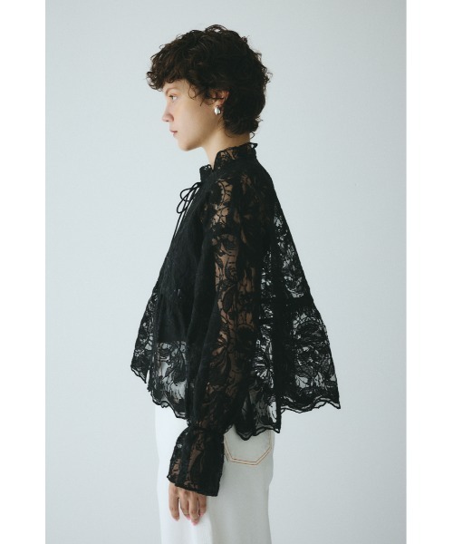HeRIN.CYE（ヘリンドットサイ）の「Lace blouse　　レースブラウス（シャツ/ブラウス・レディース・ブラック/キャメル/ホワイト・FREE）」の14枚目の写真