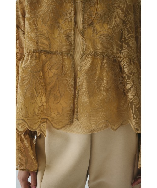 HeRIN.CYE（ヘリンドットサイ）の「Lace blouse　　レースブラウス（シャツ/ブラウス・レディース・ブラック/キャメル/ホワイト・FREE）」の21枚目の写真