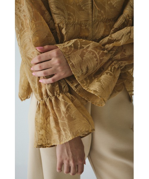 HeRIN.CYE（ヘリンドットサイ）の「Lace blouse　　レースブラウス（シャツ/ブラウス・レディース・ブラック/キャメル/ホワイト・FREE）」の22枚目の写真