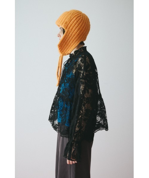 HeRIN.CYE（ヘリンドットサイ）の「Lace blouse　　レースブラウス（シャツ/ブラウス・レディース・ブラック/キャメル/ホワイト・FREE）」の5枚目の写真