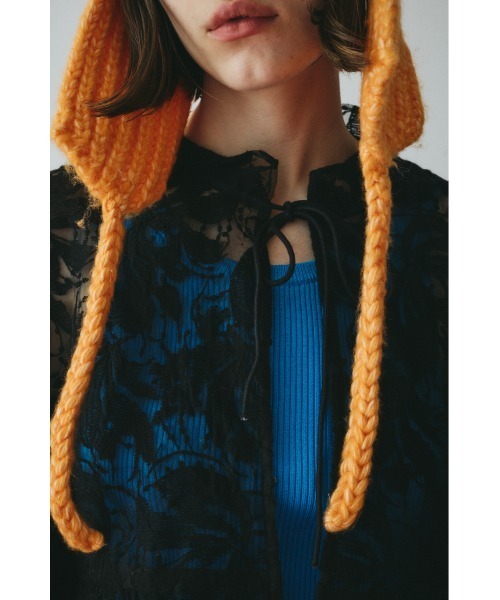 HeRIN.CYE（ヘリンドットサイ）の「Lace blouse　　レースブラウス（シャツ/ブラウス・レディース・ブラック/キャメル/ホワイト・FREE）」の6枚目の写真