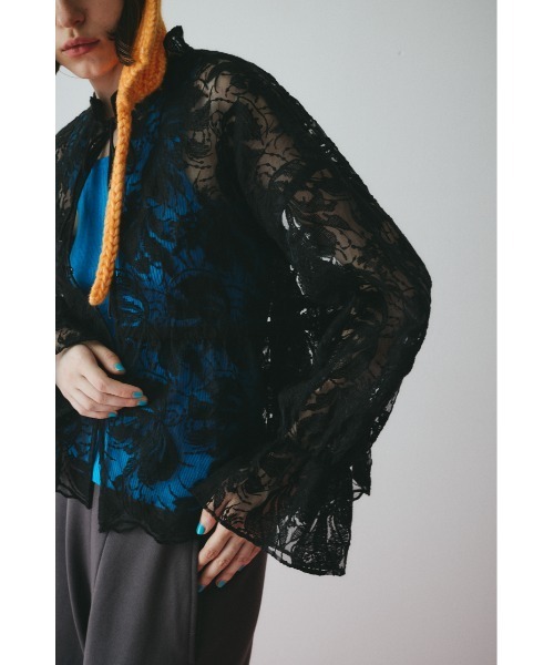 HeRIN.CYE（ヘリンドットサイ）の「Lace blouse　　レースブラウス（シャツ/ブラウス・レディース・ブラック/キャメル/ホワイト・FREE）」の9枚目の写真