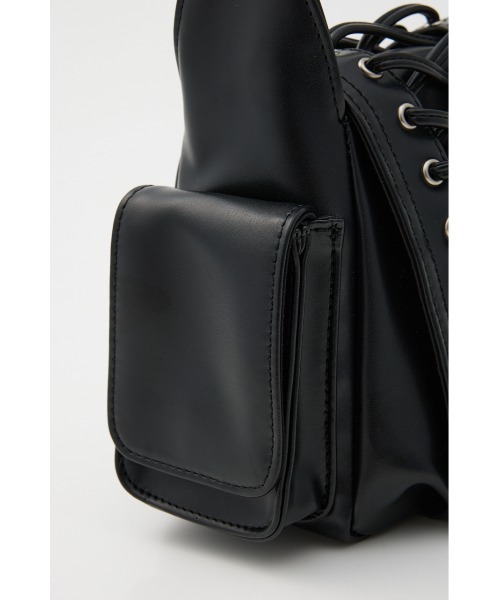 SLY（スライ）の「LACE UP SHOULDER BAG レースアップ ショルダーバッグ（ショルダーバッグ・レディース・ブラウン/ブラック/グレー・FREE）」の10枚目の写真