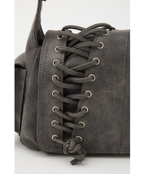 SLY（スライ）の「LACE UP SHOULDER BAG レースアップ ショルダーバッグ（ショルダーバッグ・レディース・ブラウン/ブラック/グレー・FREE）」の20枚目の写真