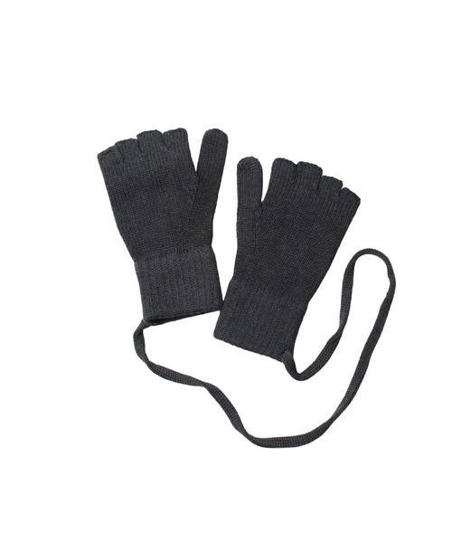 SILAS（サイラス）の「KNIT GLOVES（手袋・メンズ・アッシュ/ブラック・ONE SIZE）」の2枚目の写真