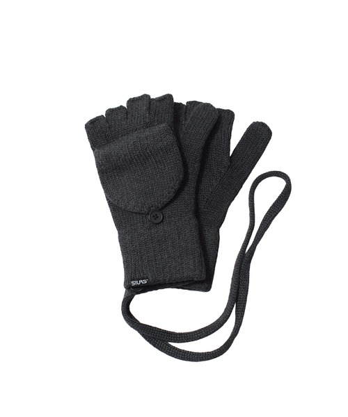 SILAS（サイラス）の「KNIT GLOVES（手袋・メンズ・アッシュ/ブラック・ONE SIZE）」の6枚目の写真