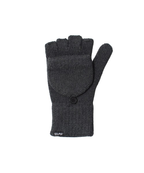 SILAS（サイラス）の「KNIT GLOVES（手袋・メンズ・アッシュ/ブラック・ONE SIZE）」の4枚目の写真