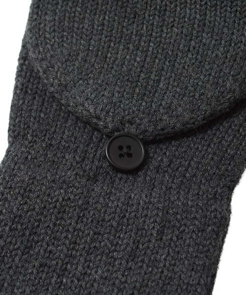 SILAS（サイラス）の「KNIT GLOVES（手袋・メンズ・アッシュ/ブラック・ONE SIZE）」の7枚目の写真