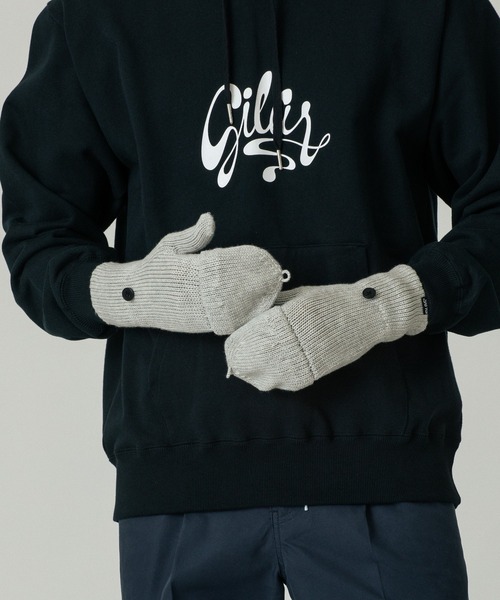 SILAS（サイラス）の「KNIT GLOVES（手袋・メンズ・アッシュ/ブラック・ONE SIZE）」の16枚目の写真