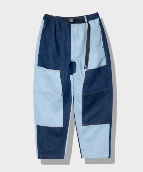 Mountain Mania（マウンテンマニア）の「Mountain Mania/マウンテンマニア　Double Knee Denim Pants（デニムパンツ・メンズ・ライトインディゴブルー/ダークインディゴブルー/ブラック系/その他1・X-LARGE/LARGE/MEDIUM）」の4枚目の写真