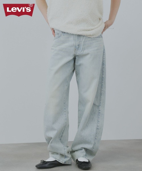 Levi's（リーバイス）の「LEVI'S(R) BAGGY DAD BARREL JEANS/バギーダッドバレルジーンズ（デニムパンツ・レディース・ダークブルー/ブラック/サックスブルー/ライトブルー・24inch/25inch/26inch/27inch）」の3枚目の写真