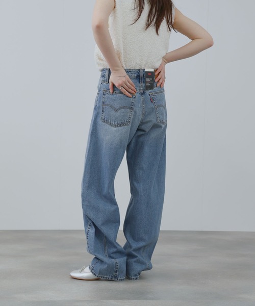 Levi's（リーバイス）の「LEVI'S(R) BAGGY DAD BARREL JEANS/バギーダッドバレルジーンズ（デニムパンツ・レディース・ダークブルー/ブラック/サックスブルー/ライトブルー・24inch/25inch/26inch/27inch）」の18枚目の写真