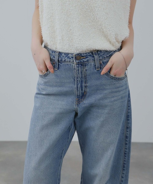 Levi's（リーバイス）の「LEVI'S(R) BAGGY DAD BARREL JEANS/バギーダッドバレルジーンズ（デニムパンツ・レディース・ダークブルー/ブラック/サックスブルー/ライトブルー・24inch/25inch/26inch/27inch）」の21枚目の写真