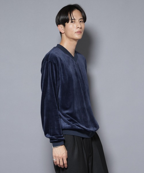 美品✨ナノユニバース　セットアップ　3ピース　シルク　ネイビー　光沢 NANO universe（ナノユニバース）の「ウォッシャブルCOOL MAX