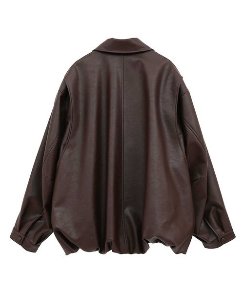 CLANE クラネ フェイクレザーバルーンジャケット新品 CLANE/クラネ】FAKE LEATHER BALLOON JACKET/フェイクレザーバルーン