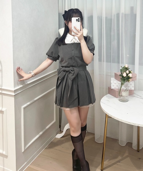 apres jour(アプレジュール)の「【セット着用可能】リボンミニスカート(スカート・レディース・ブラック系その他2/ブラウン系その他/グレー系その他/ブラック系その他・フリー/X-LARGE)」の22枚目の写真