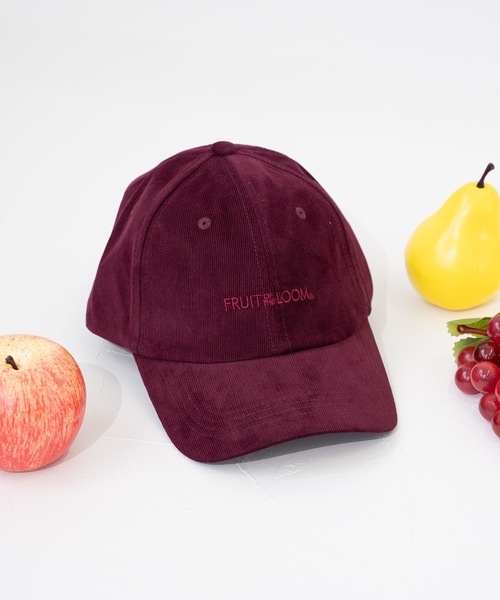 FRUIT OF THE LOOM(フルーツオブザルーム)の「【FRUIT OF THE LOOM】EX CORDUROYLAW LOGO CAP/キャップ(キャップ・メンズ・エンジ/ネイビー/ブラウン・FREE)」の3枚目の写真