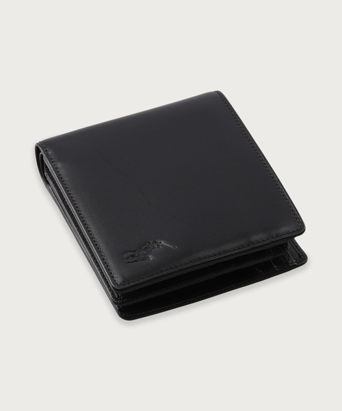 POLO RALPH LAUREN(ポロ ラルフ ローレン)の「カーフレザー ビルフォールド コイン ウォレット(財布・メンズ・ブラック/ネイビー/ダークブラウン・FREE)」の6枚目の写真