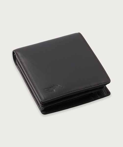 POLO RALPH LAUREN(ポロ ラルフ ローレン)の「カーフレザー ビルフォールド コイン ウォレット(財布・メンズ・ブラック/ネイビー/ダークブラウン・FREE)」の11枚目の写真