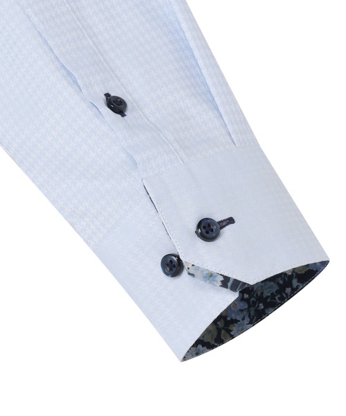 TOKYO SHIRTS（トウキョウシャツ）の「形態安定ノーアイロン ワイド 長袖ビジネスワイシャツ（ビジネスシャツ・レディース・サックスブルー・S/M/XS）」の4枚目の写真