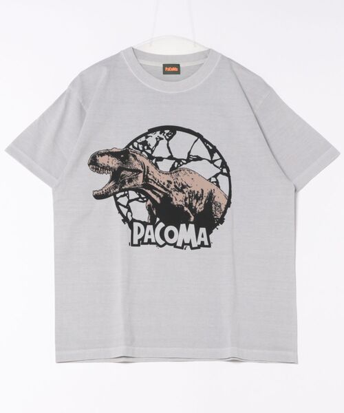 ARCHIVER(アーカイバ)の「【W】【it】【PaCoMa/パコマ】Tyranno saurus TEE (ADULT)(Tシャツ/カットソー・メンズ・ライトグレー/スミクロ/サックスブルー/オフホワイト・LARGE/X-LARGE/MEDIUM)」の1枚目の写真