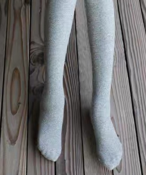 ampm（エーエムピーエム）の「美脚見えあったか微圧タイツ／厚手リブニットレギンス風ストッキング（レギンス/スパッツ・レディース・グレー/ブラック/ライトグレー・FREE）」の11枚目の写真