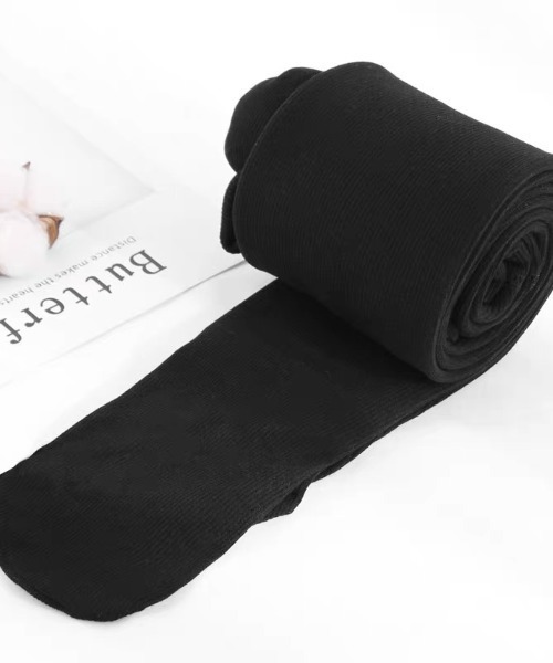 ampm（エーエムピーエム）の「美脚見えあったか微圧タイツ／厚手リブニットレギンス風ストッキング（レギンス/スパッツ・レディース・グレー/ブラック/ライトグレー・FREE）」の6枚目の写真