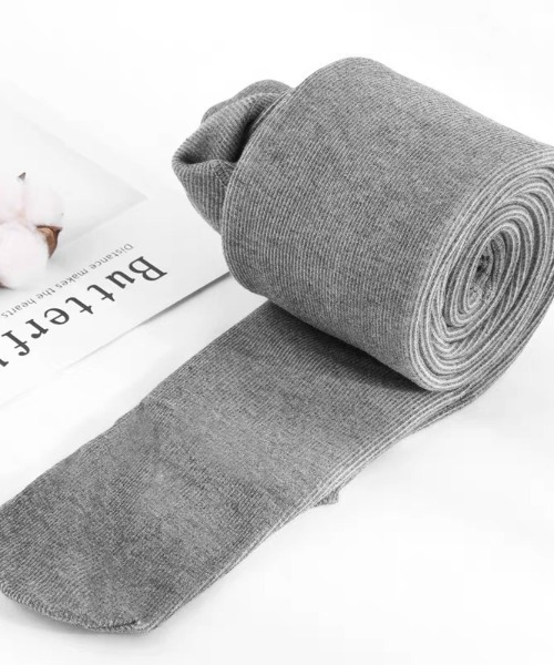 ampm（エーエムピーエム）の「美脚見えあったか微圧タイツ／厚手リブニットレギンス風ストッキング（レギンス/スパッツ・レディース・グレー/ブラック/ライトグレー・FREE）」の12枚目の写真