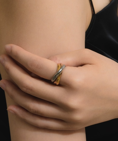 muku(ムク)の「RING/TRIO(リング・レディース・シルバー×ゴールド/ゴールド/シルバー/ゴールド系1・9/11/13)」の4枚目の写真