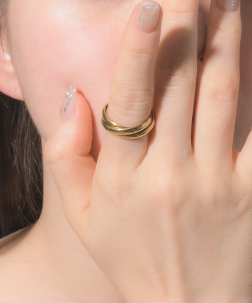 muku(ムク)の「RING/TRIO(リング・レディース・シルバー×ゴールド/ゴールド/シルバー/ゴールド系1・9/11/13)」の3枚目の写真