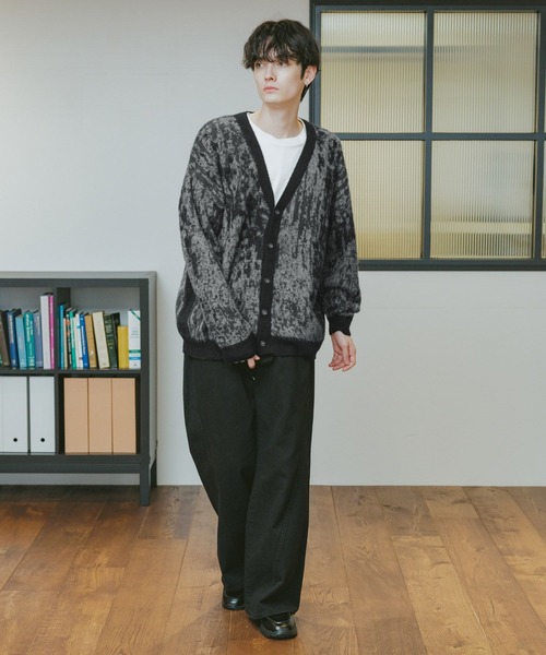 RAGEBLUE（レイジブルー）の「Mohair Blend Shaggy Knit Cardigan / 総柄モヘヤニットカーディガン（カーディガン/ボレロ・メンズ・ホワイト系その他/ブラック系その他/ブラウン系その他/ブルー系その他・SMALL/MEDIUM/LARGE）」の22枚目の写真