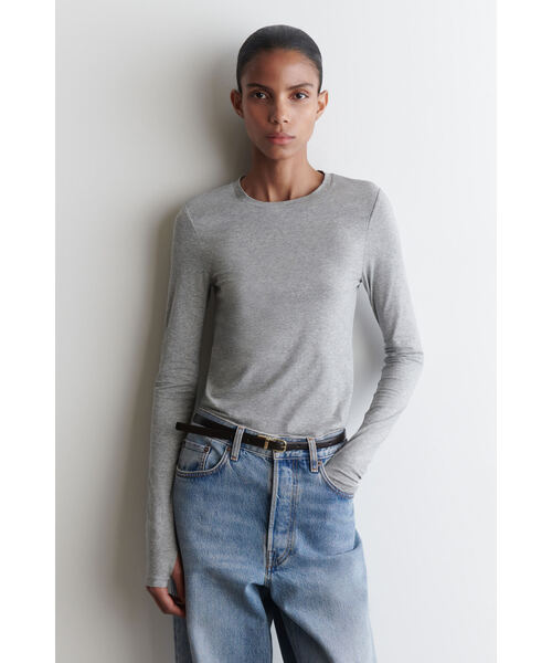 お買い得！】 COTTON RIBBED SLIM ホワイト 早い者勝ち スリムリブ